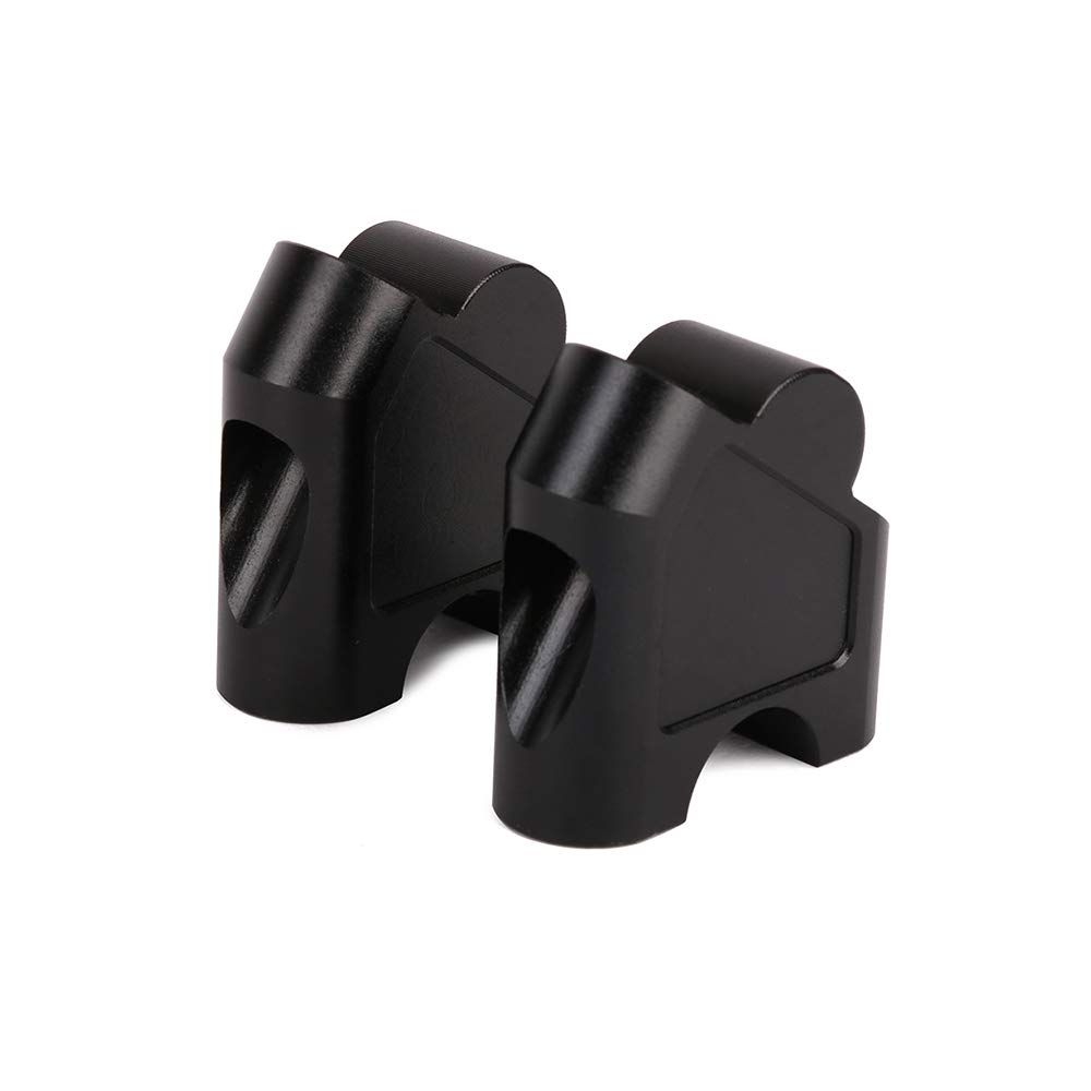 Aramox Stuurverhogers, 22 mm 7/8 inch Universele Motorfiets Handvat Bar Riser Stuur Klem Terug Move Mount Adapter Accessoire Kit (Chroom