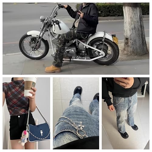 Trouser Wallet Chain Pants Chain Hip Hop Punk Jeans Chains Pocket Chains for Men Women Clothing Accessories - Thumbnail 4