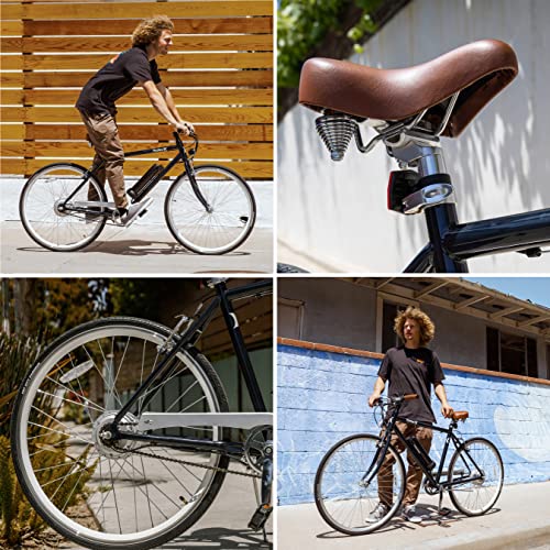 Hurley Electric Bikes Amped Urban Single Speed E-Bike (Blue Sea, Large / 19) #TOP4