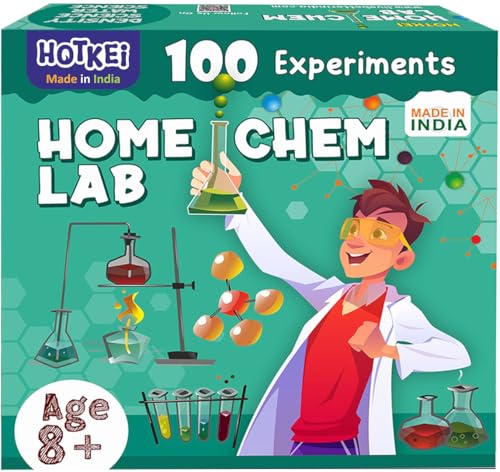 Image of HOTKEI Educational 100 Science Experiment Kit Games Gift Toys for Kids Boy Girl Ages 8 10 12 15 Year STEM Scientific Lab Kit Project Toy Birthday Gifts for Boys Girls Home Chem Lab Toy Science Kit