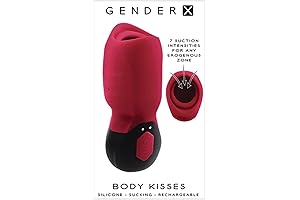 Gender X: Body Kisses Electric Nipple Vibration Red Liquid Silicone Nipple Sucker...