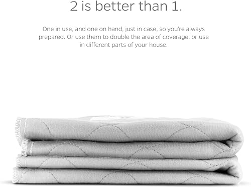 Miniatura 9 de Pet Parents Pawtect Almohadillas lavables para orina para perros (paquete de 2) de almohadillas de orina de perro de primera calidad, almohadillas