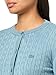 Lacoste Women's Washed Effect Cable Knit Cardigan, Dusty Blue, 0