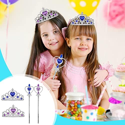 Set 7 Corone Da Principessa - Tiara Per Feste Bambine, Cosplay, Compleanni - Foto 8