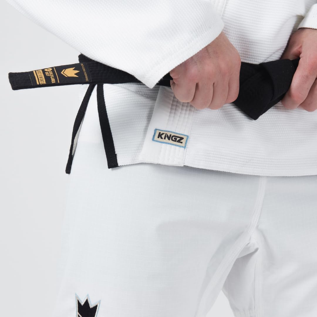 KINGZ Nano 3.0 Mens Jiu Jitsu Gi – IBJJF 2024 Legal, Pearl Weave Jacket & 8 oz Ripstop Pants
