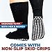 Extra Wide Socks for Swollen Feet, Bariatric Socks, Non Slip Socks Men, Hospital Socks, Swollen Feet Socks Women, Extra Wide Socks, Diabetic Socks for Men and Women, Hospital Socks - 3 pairs