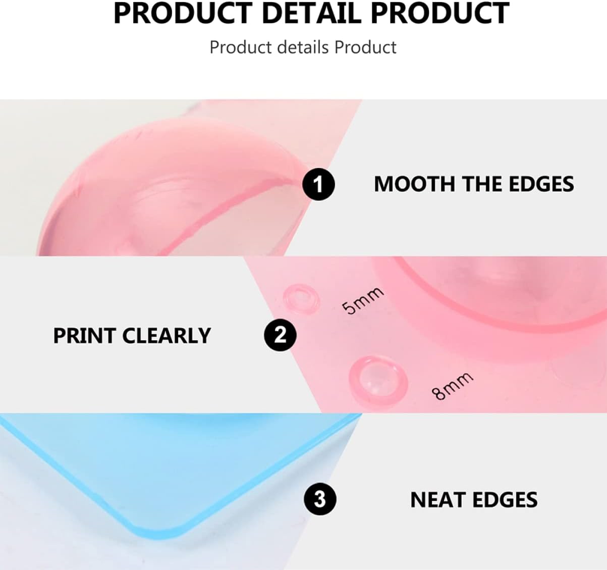 DOITOOL 6pcs Paper Quilling Mould Set for DIY Craft 3D Paper Craft Tools for Beginners Colorful Quilling Tools for Home Decoration and Creative Projects