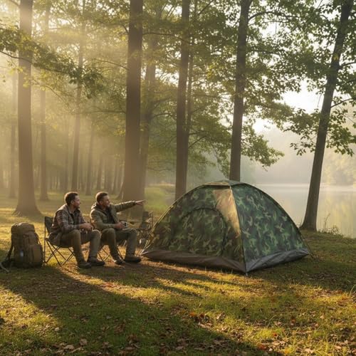Carpa para camping dome ligera para 2 personas impermeable miniatura 6