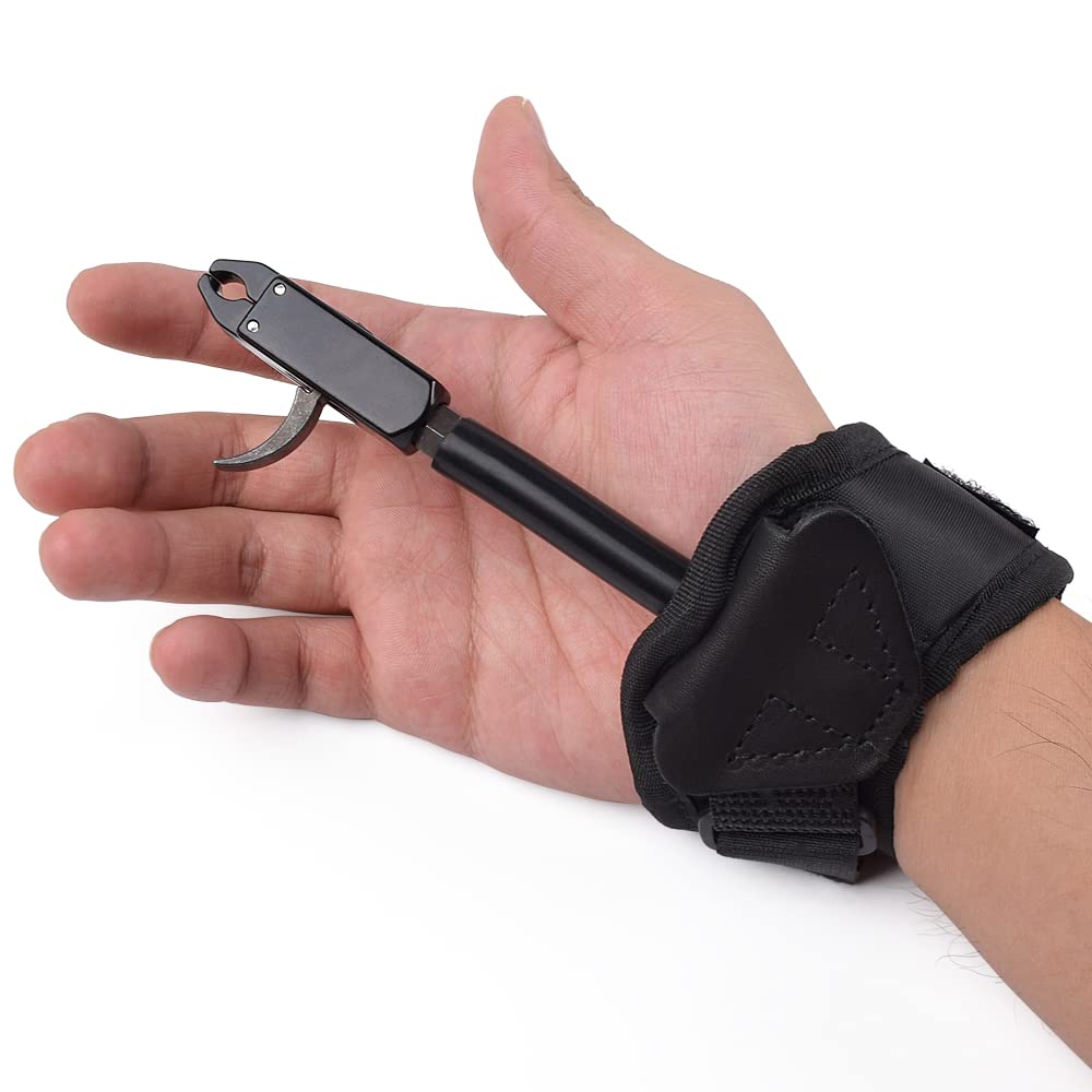 Archery Release Aids Compound Bow Trigger Caliper Shooting Adjustable Black Wrist Strap Right Left Handed