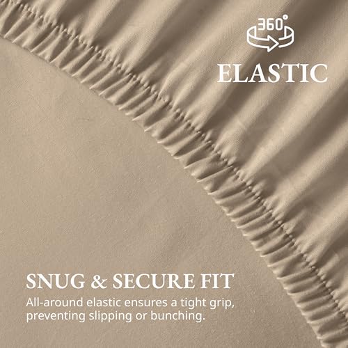 Image of Lane Linen 100% Organic Cotton Single Duvet Cover Set, 2 Piece Set, Pure Organic Long Staple Cotton, Percale Weave, Breathable, Comforter Cover with Button Closure - Linen