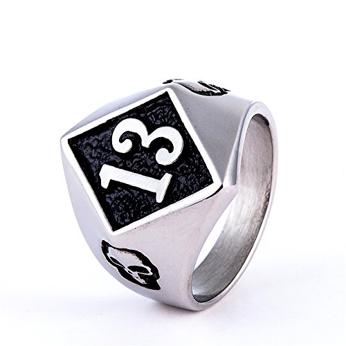 Image of Genuine Stainless Steel Ring Jewelry for Men Fashion Punk Biker Skull Rings
