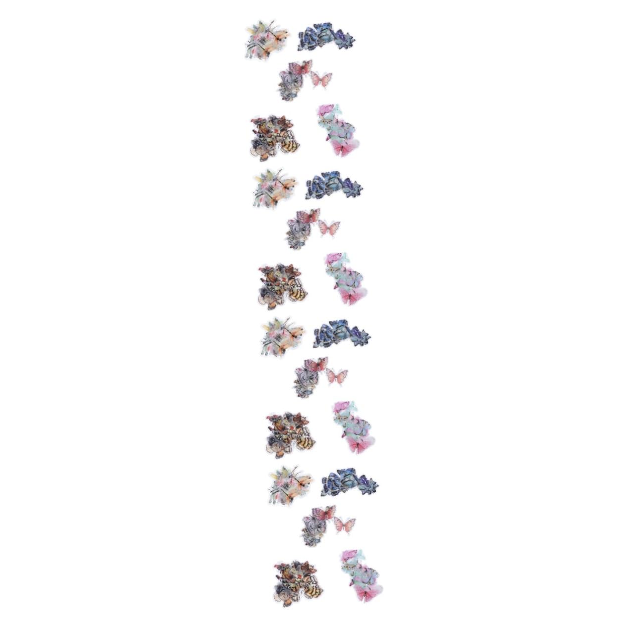 Stickers animaux et libellules haut de gamme et imperméables pour scrap