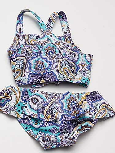 Image of Seafolly Girls' Tie Front Tankini Swimsuit Set