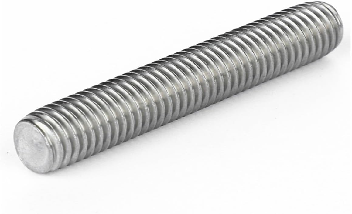 CREAP 1PC Fully Thread Rod Bar Stud Wire Screw Rod 304 Stainless Steel M2 M2.5 M3 M4 M5 M6 M8 M10 M12 M14 M16 M18 M20(80mm,M10(1PCS))