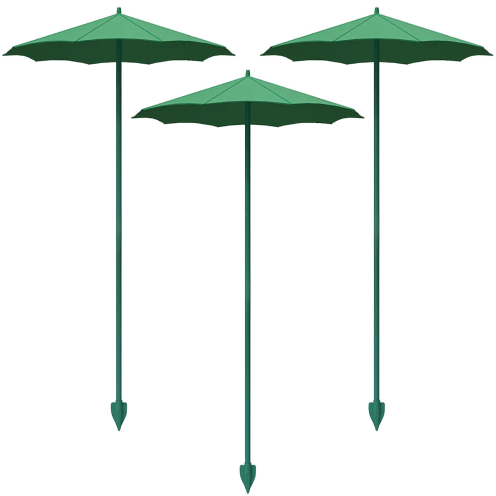 Plant Umbrella - 3 Pieces Sun Shade Accessories | Plant Sun Shade - For Gardeners Balcony Plants Grow Nursery Flower Beds Greenhouse Summer Courtyard Backyard, 44 centimetres, se beskrivning