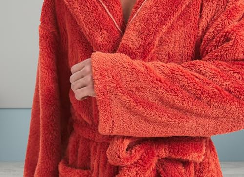 Mens Robe With Hood-Mens Luxury Robe Hooded Big and Tall - Long Plush Fleece Bath Robe with Hood and Pockets4