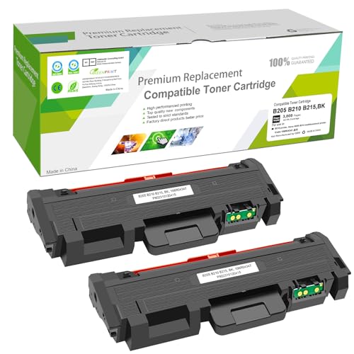 GREENPRINT Compatible Toner Cartridges 2 Black B205 B210 B215 High Capacity 3000 Pages for Xerox B215DNI B205NI B210DNI multifunction printer 106R04347