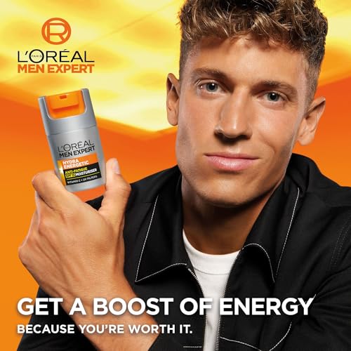 L’Oréal Paris Men Expert Protective Anti-fatigue Moisturiser With SPF 15 for Men 50ml, Hydra Energetic Moisturiser With Vitamin C*, for Tired and Dry Skin, Hydrates and Protects Skin - 2