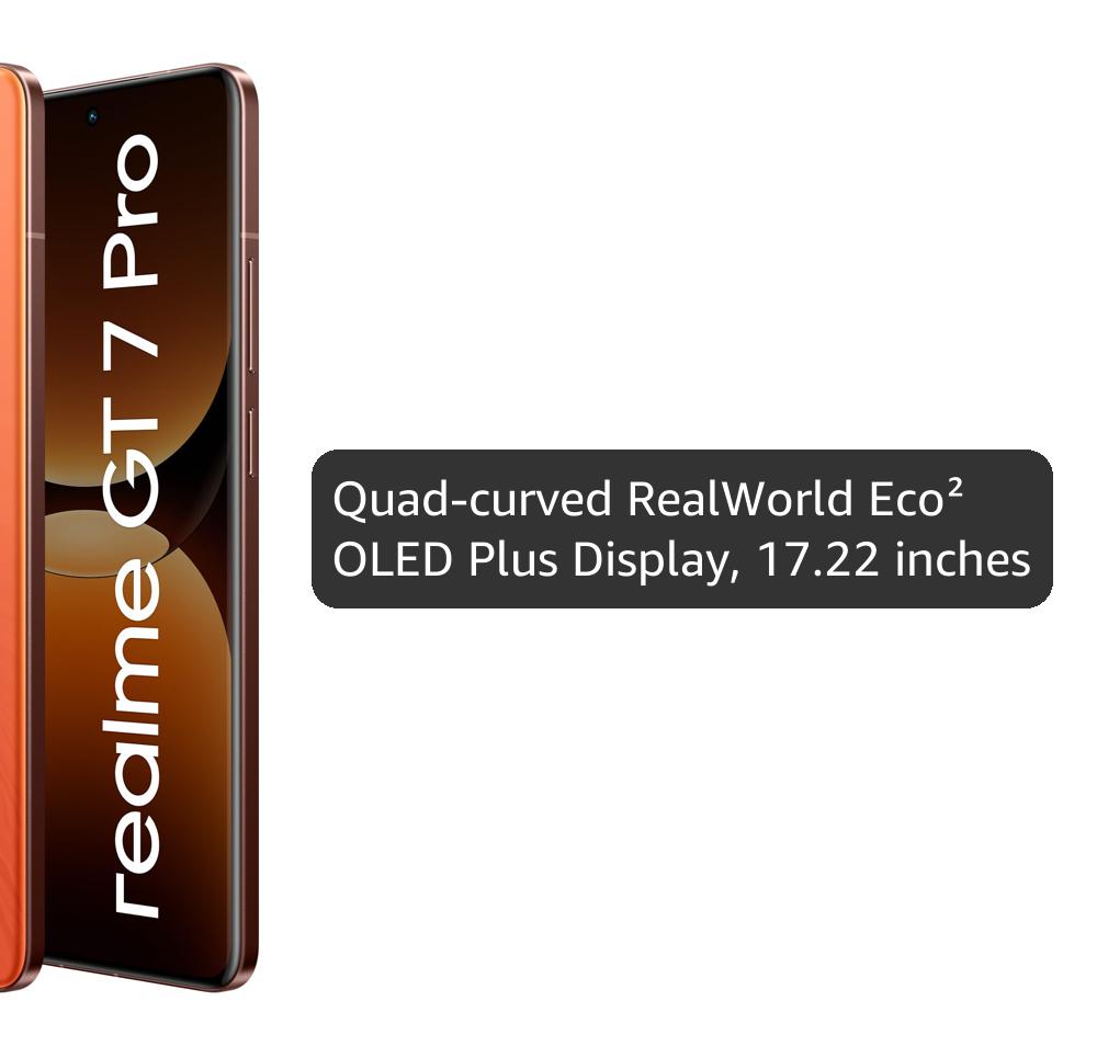 realme GT 7 Pro (Mars Orange,12GB+256GB) | India's First Snapdragon 8 Elite Processor | 3X Periscope Flagship Camera| RealWorld Eco² OLED Plus Display