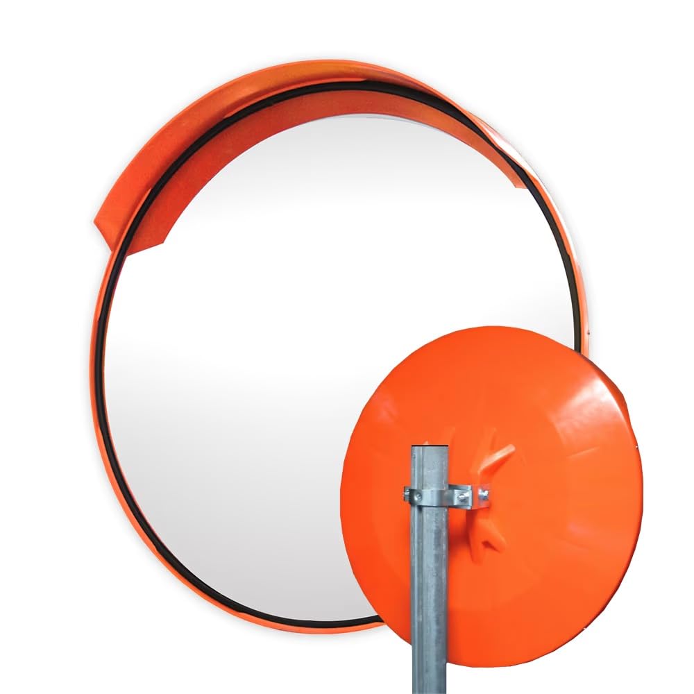 Miroir de circulation professionnel Miroir d'observation Miroir de sécurité Miroir de contrôle Miroir convexe 30 cm Enfin une vue optimale avec joint d'étanchéité dans le miroir Resistant aux