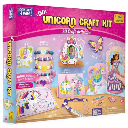 Imagimake Unicorn Craft Kit 20 Mess-Free Creative Activities for Girls