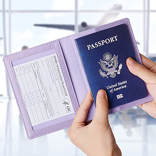 Tigari Passport Holder Women, Travel Must Haves Passport And Vaccine Card Holder Combo, Slim Travel Accessories Passport Wallet For Men, Pu Leather Passport Cover Protector Travel Essentials #TOP7