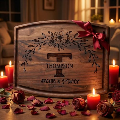 Tabla de cortar personalizada grabada en madera miniatura 4