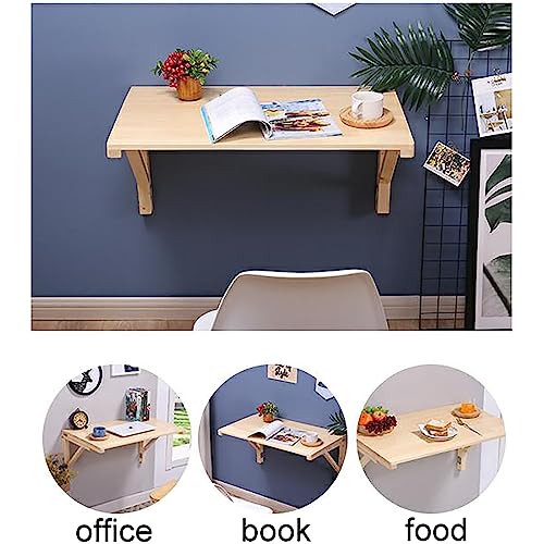 Table pliante murale Bauderie bois solide pour optimiser une petite pièce détroite
