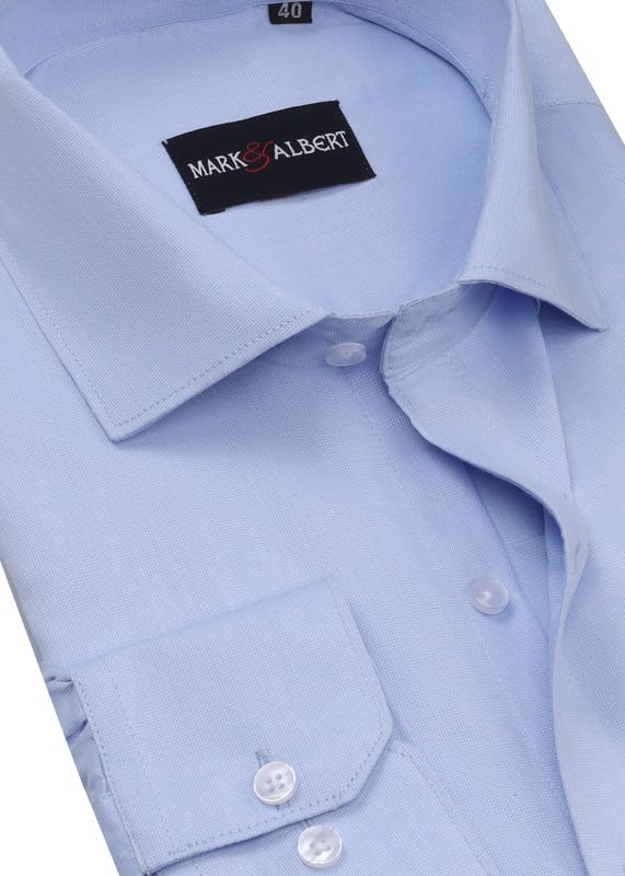 Image of MARK & ALBERT Men's Cotton Formal Shirt