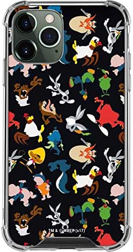 Skinit Clear Phone Case Compatible with iPhone 12 Pro Max - Officially Licensed Looney Tunes Identity Pattern Design