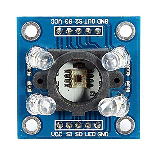 TopHomer TCS230 TCS3200 Farberkennung Sensormodul 3V - 5V für MCU Blau/Schwarz
