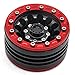 MOHERO 1/10 1.9'' Alloy Beadlock Wheel Rims for RC Cralwer Axial SCX10 CC01 D90 Pack of 4 (Red+Black)