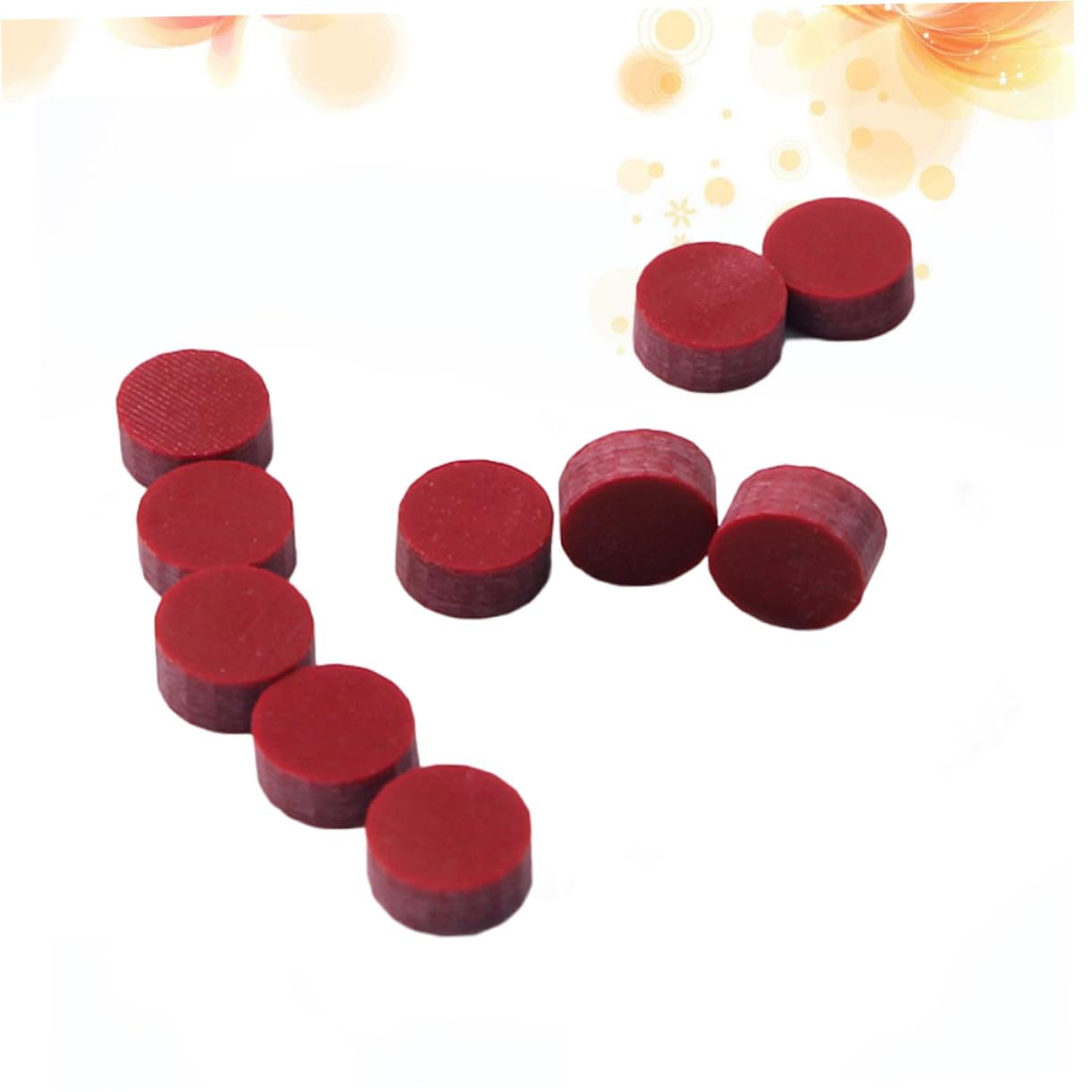 Holibanna 10pcs Guitar Sound Dots Easy Install Audio Accessories for Electric Wooden Guitars Red Lightweight for Fingerboard Decoration