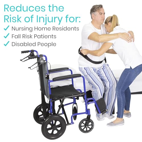 image for Vive Gait Belt (300lbs) Transfer Belt with Handles - Medical Nursing S