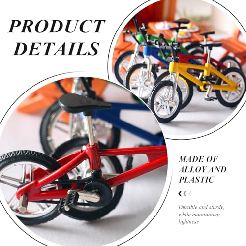 CHROMACRAFT 4-Teilige Fahrradmodelle Und 4-Teilige Rollermodelle, Mini-Fingerspielzeug, Dekorative Ornamente, Kreative Spielzeugmodelle
