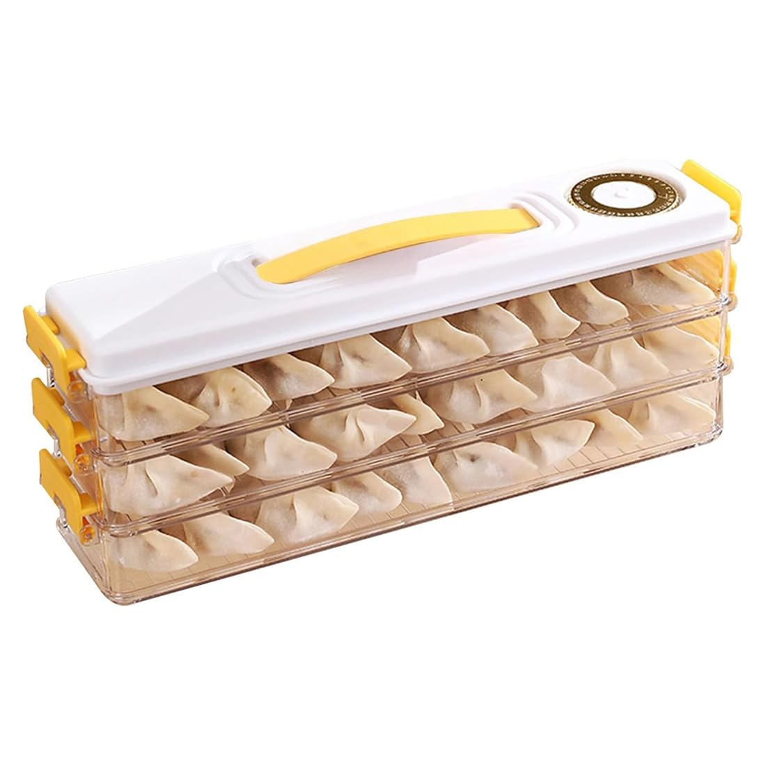 Aundhegrtt Dumpling Storage Container Plastic Food Storage Box Refrigerator Dumpling Storage Box