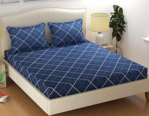 Pridhi 180Tc Beautifull Design Printed Double Bedsheet With 2 Pillow Covers- 88 X 90 Inches- Multicolor