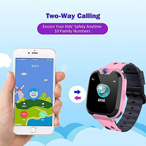 ▷ Reloj inteligente para niños y niñas – Pantalla táctil HD pa