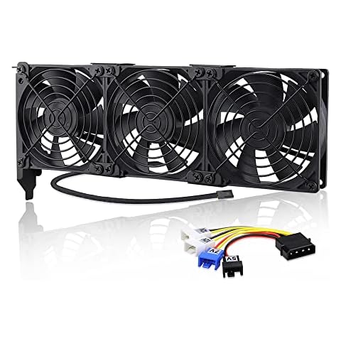 GDSTIME GPU Cooler Triple 92mm 9025 PCI Cooling Fan Brushless Graphic Card Fan Video Card VGA Cooling Case fan Cover