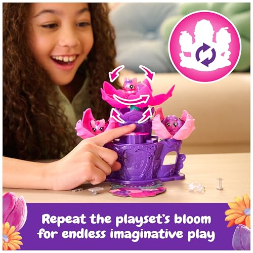 Image of Hatchimals Bloomables Flower Fest 3-Pack & Stage Playset, Ages 4+ | Bloom 3 Surprise Collectible Characters, Repeat Reveal, 9 Accessories, Imaginative Storytelling Play, Birthday Gifts for Kids
