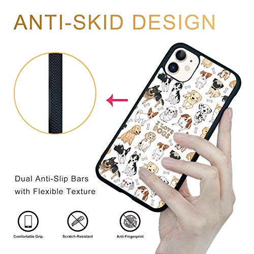 Fanxi Dog Phone Case Compatible With Iphone 11 6.1 Inch - Shockproof Protective Tpu Aluminum Cool Designed Cute Dog Mom Iphone Case 11 For Women Girls Men Kids #TOP4