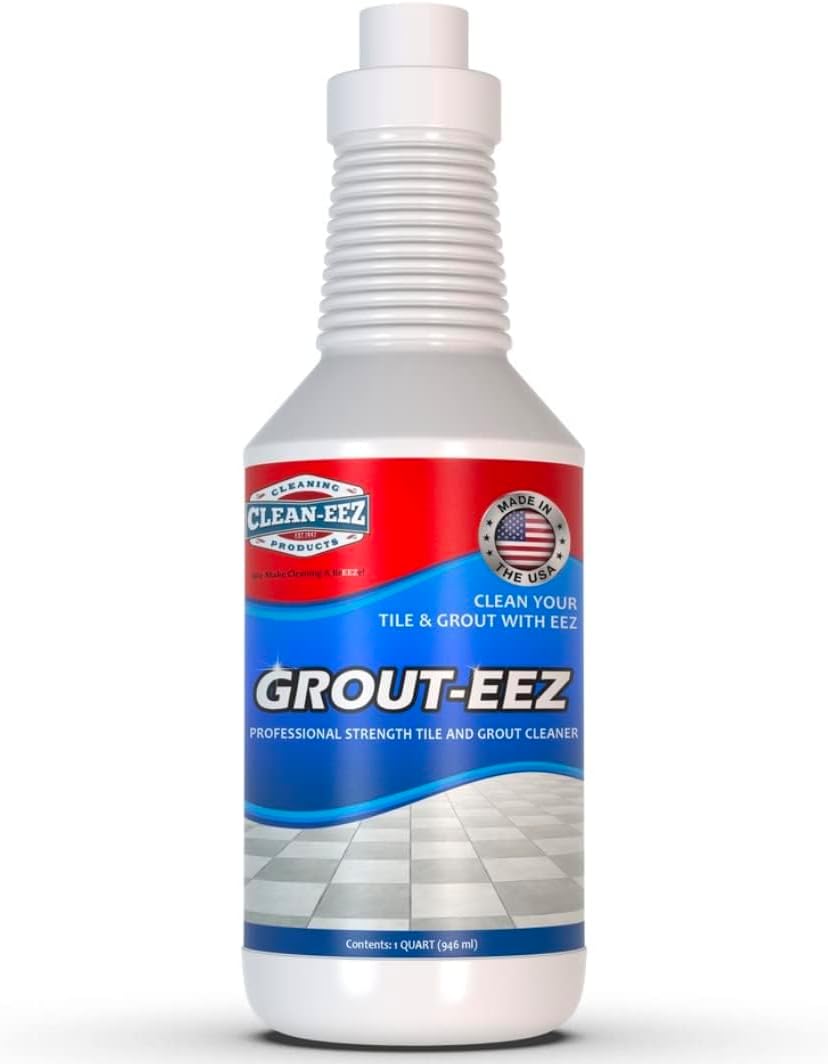 Clean-eez Cleaning Products IT JUST Works! Grout-EEZ Super Heavy-Duty Grout Cleaner. Easy and Safe to Use. Destroys Dirt and Grime with Ease. Even Safe for Colored Grout. 707581876757