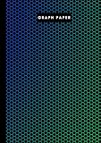 A4 graph paper - 106 pages - Beehive Gradient purple to blue to green: Metric 5mm squared graph paper and high quality gloss cover by Elizabeth Banks