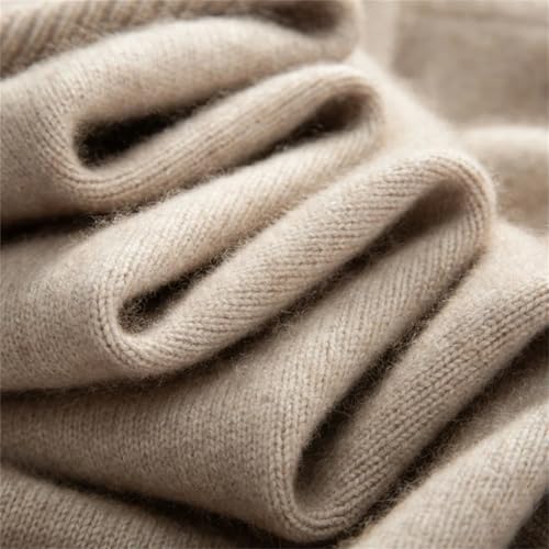 Dcvmvmn Men's Long Sleeve Cashmere Knitted Pullover Sweater Casual Business Solid Color Jumper3