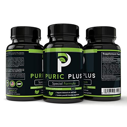 Puric Plus - Uric Acid Support for Kidney and Liver Health, Premium Ingredients Include Tart Cherry, Turmeric Root, Green Coffee Extract, Cranberry, Milk Thistle, Amla Puric Plus - Uric Acid Support for Kidney and Liver Health, Premium Ingredients Include Tart Cherry, Turmeric Root, Green Coffee Extract, Cranberry, Milk Thistle, Amla