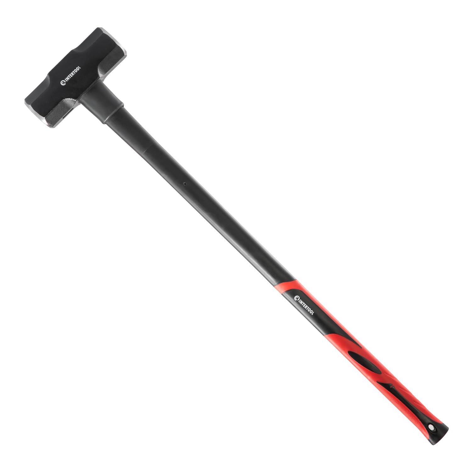 INTERTOOL Sledgehammer 12 lbs – Sledge Hammer for Demolition, Construction, & Stake Driving - Reinforced Steel 36” Overstrike Protection with Shock Absorbing Non-Slip Handle HT08-0249