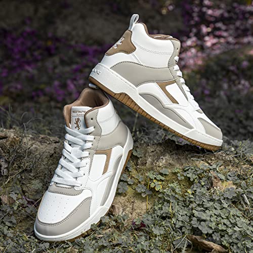 Image of Red Tape Women's Sneakers White Pu Round Lace-Up Lightweight Comfort