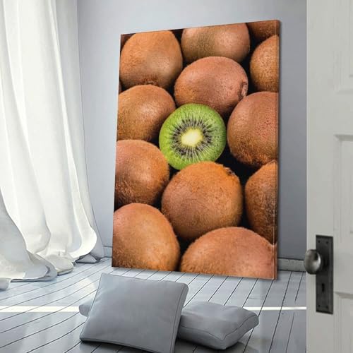 Toile kiwi déco murale prête à suspendre 30x45