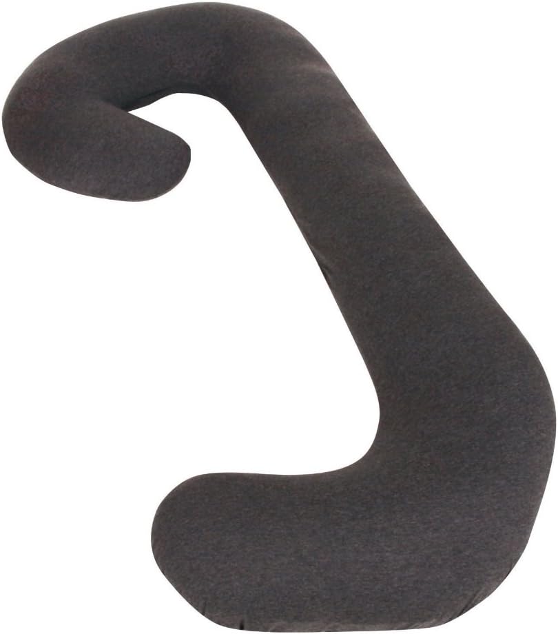 Snoogle Chic Jersey - Snoogle Replacement Cover with Zipper for Easy Use - Charcoal