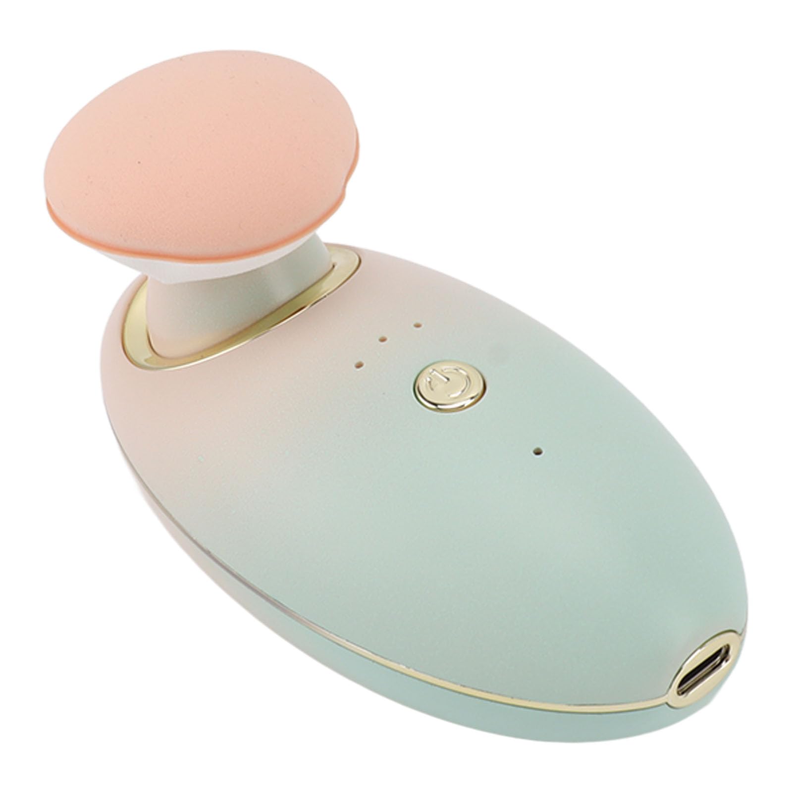 Qcwwy Aplicador de Maquillaje Eléctrico con 2 Cabezales de Esponja, 3 Velocidades, Material de Fibra Suave, Tipo de Piel, Ideal para Base y Rubor